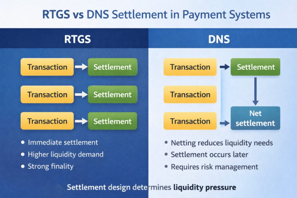 RTGS vs DNS Settlement in payment systems