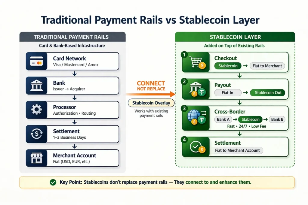 how stablecoin payments work