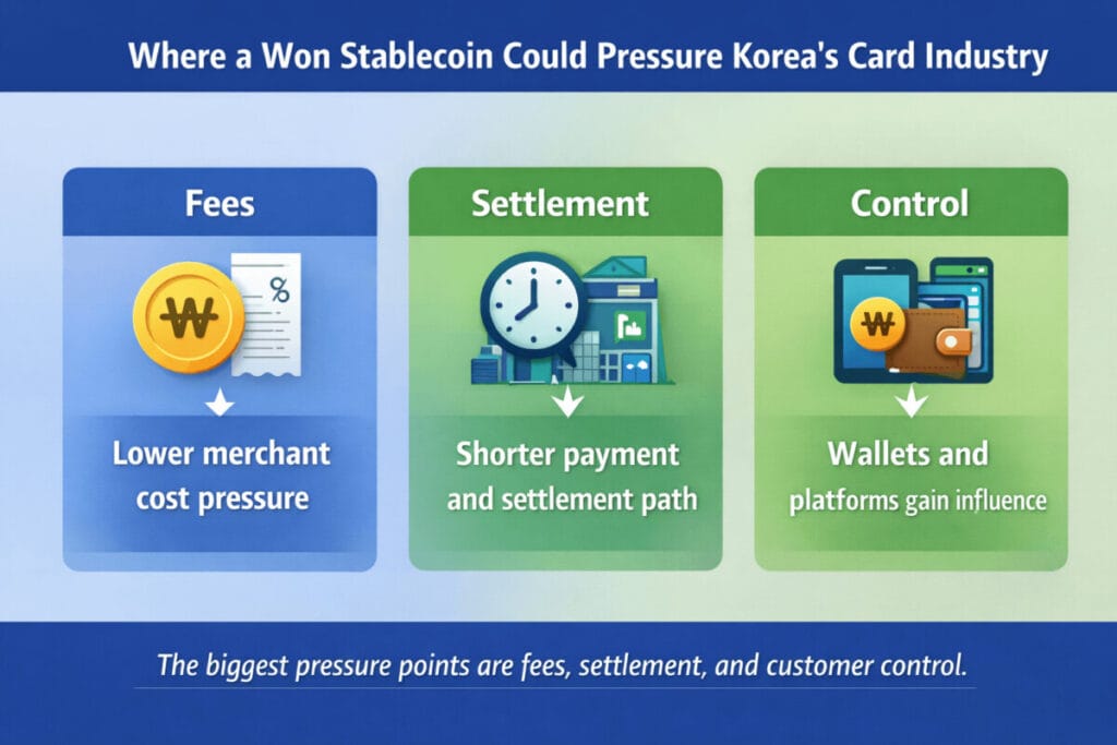 Where a Won Stablecoin Could Pressure Korea's Card Indusrtry