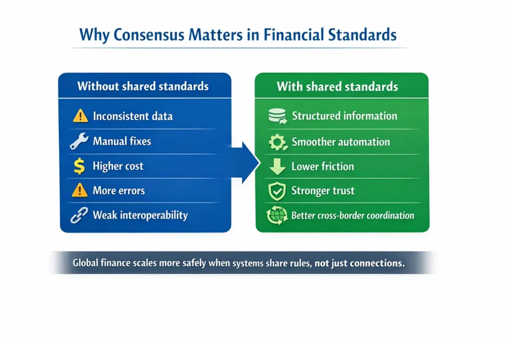Why Consensus Matters in Financial Standards : iso/tc 68
