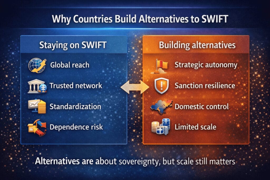 Comparison of SWIFT and alternatives