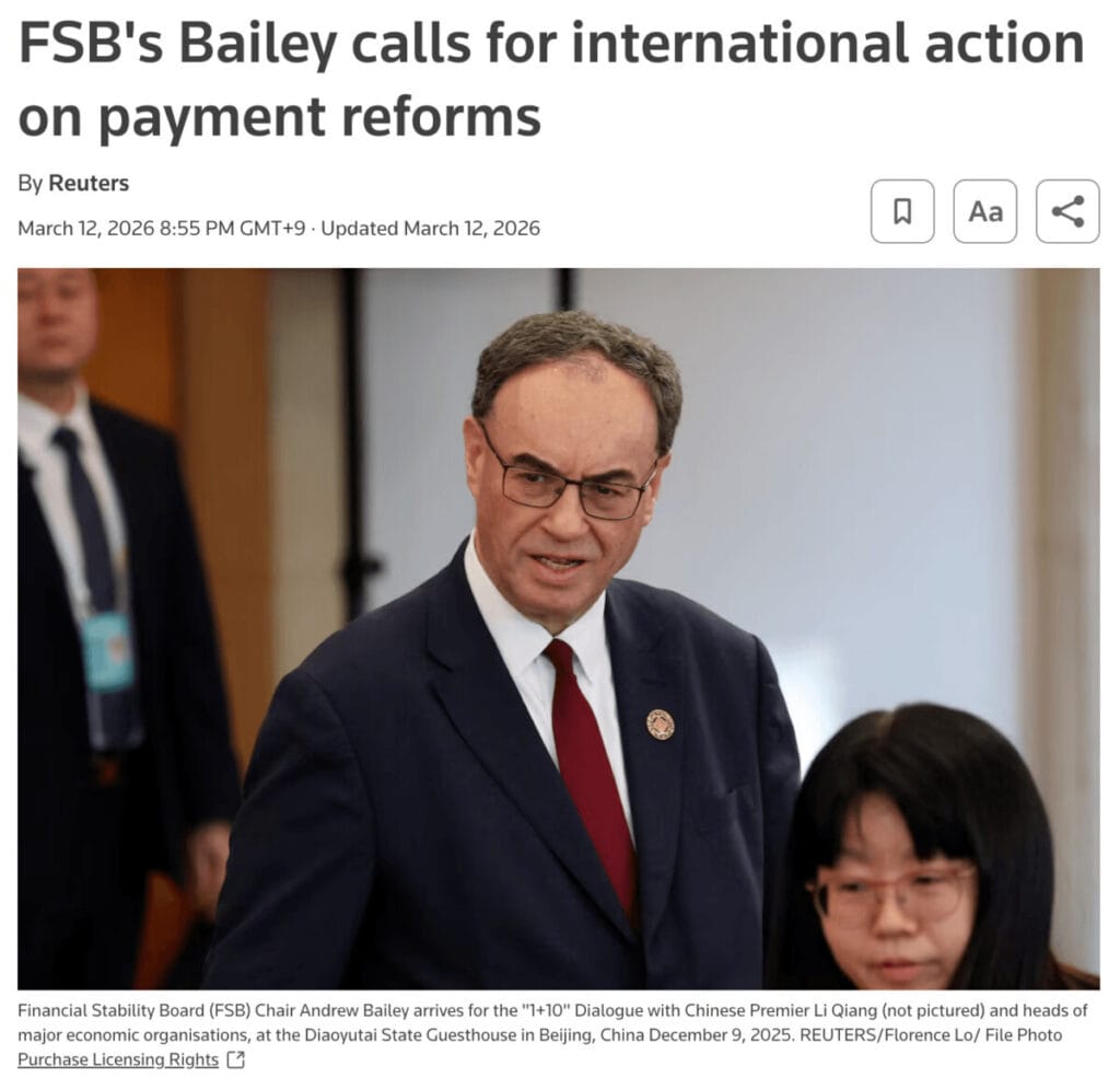 FSB Reuters cross-border payments news